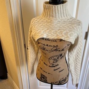 Beige crop sweater